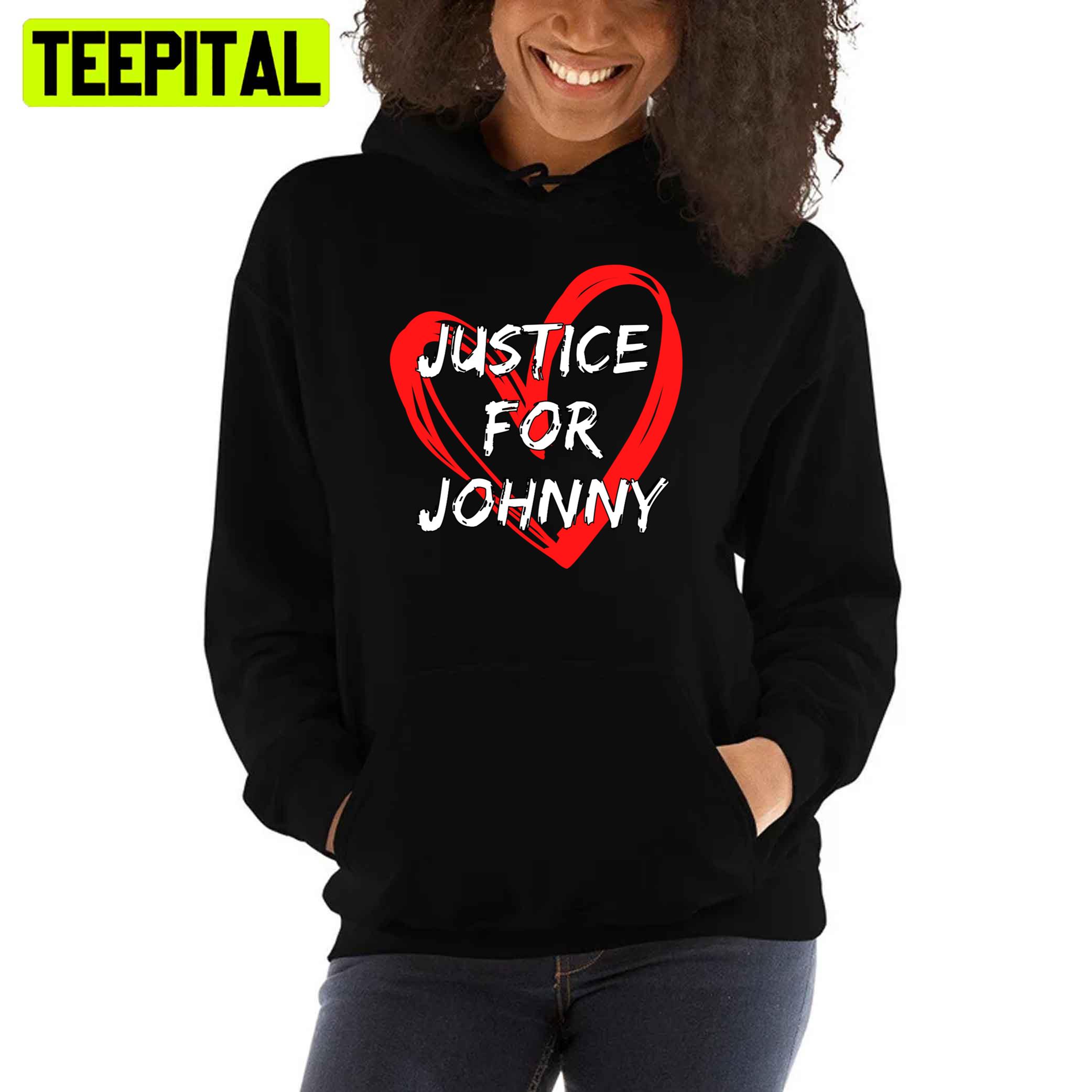 Red Heart Justice For Johnny Depp Unisex T-Shirt Red Heart Justice For Johnny Depp Unisex T-Shirt