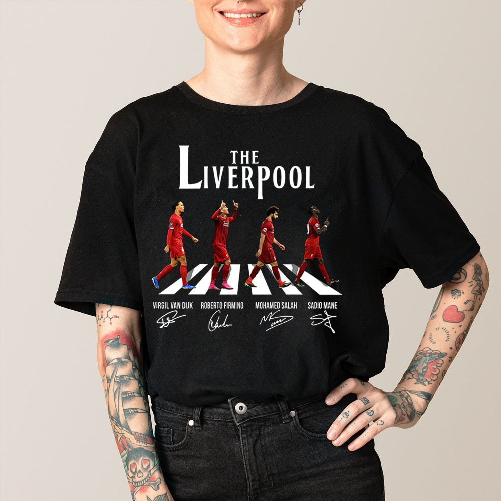 The Liverpool Abbey Road Signature Unisex T-Shirt The Liverpool Abbey Road Signature Unisex T-Shirt