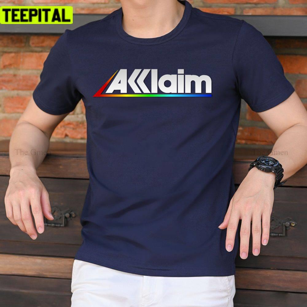 Acclaim Old School Video Game Logo Mortal Kombat Unisex T-Shirt Acclaim Old School Video Game Logo Mortal Kombat Unisex T-Shirt