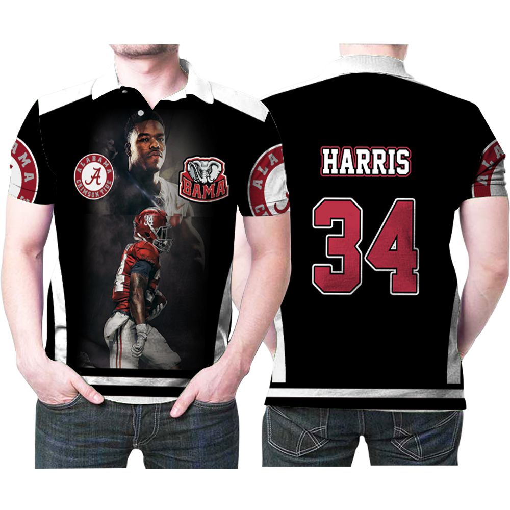Alabama Crimson Tide Damien Harris 34 Great Player Football 3d Designed Allover Gift For Alabama Fans Polo Shirt All Over Print Shirt 3d T-shirt Alabama Crimson Tide Damien Harris 34 Great Player Football 3d Designed Allover Gift For Alabama Fans Polo Shirt All Over Print Shirt 3d T-shirt