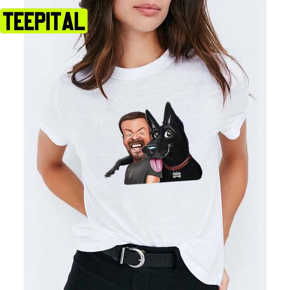 Animated From Fan Afterlife Gervais Karl Pilkington Unisex T-Shirt Animated From Fan Afterlife Gervais Karl Pilkington Unisex T-Shirt