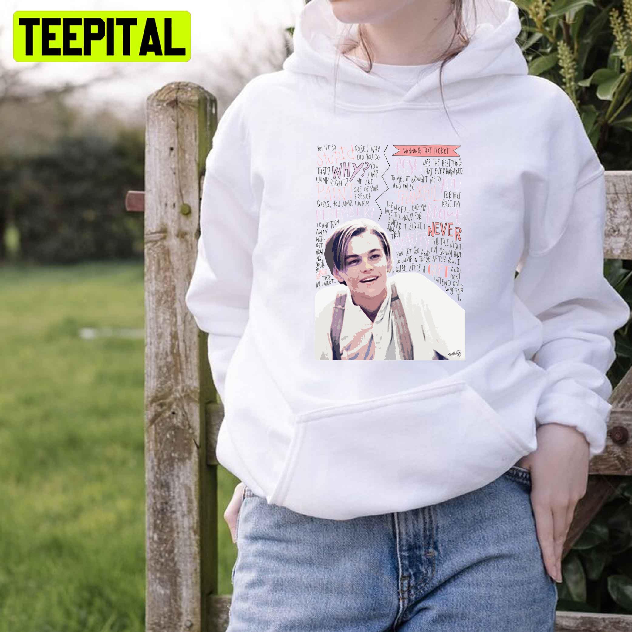 Art Leonardo Dicaprio Jack Dawson Unisex T-Shirt Art Leonardo Dicaprio Jack Dawson Unisex T-Shirt