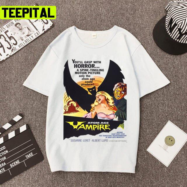 Atom Age Vampire Retro Movie 90s Unisex T-Shirt Atom Age Vampire Retro Movie 90s Unisex T-Shirt
