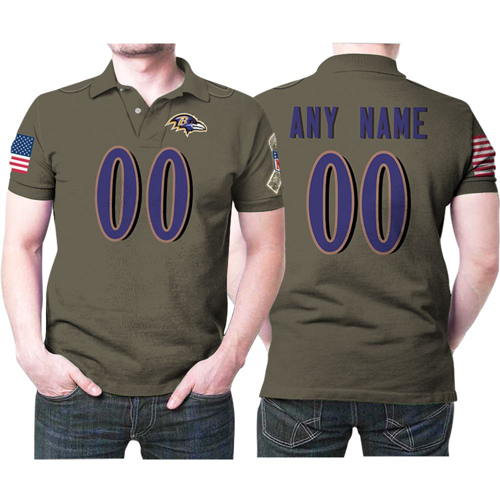 Baltimore Ravens Nfl Football Deion Sanders Salute To Service Retired Player Olive 3d Designed Custom Gift For Baltimore Fans Polo Shirt Baltimore Ravens Nfl Football Deion Sanders Salute To Service Retired Player Olive 3d Designed Custom Gift For Baltimore Fans Polo Shirt