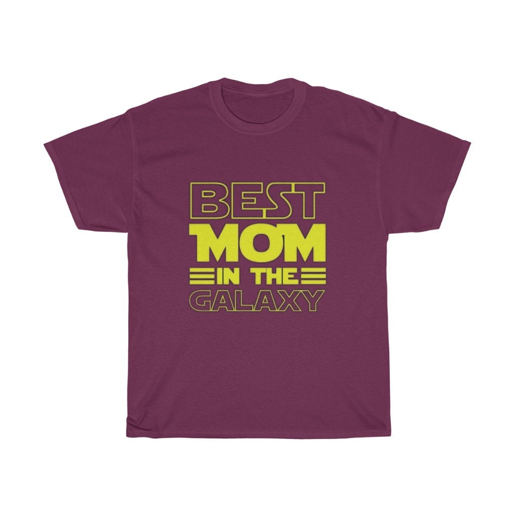 Best Mom In The Galaxy Heavy Cotton Tee Unisex T-Shirt Best Mom In The Galaxy Heavy Cotton Tee Unisex T-Shirt