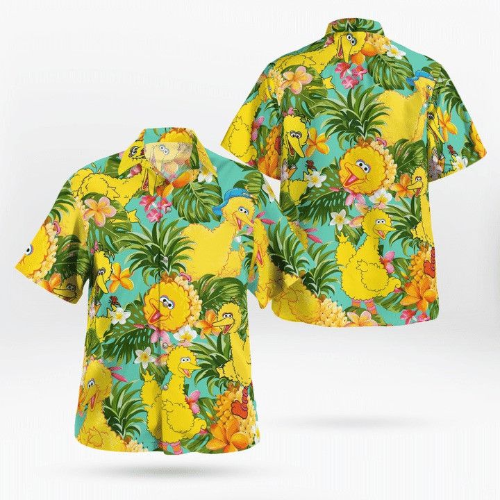 Big bird muppets tropical hawaiian shirt Big bird muppets tropical hawaiian shirt
