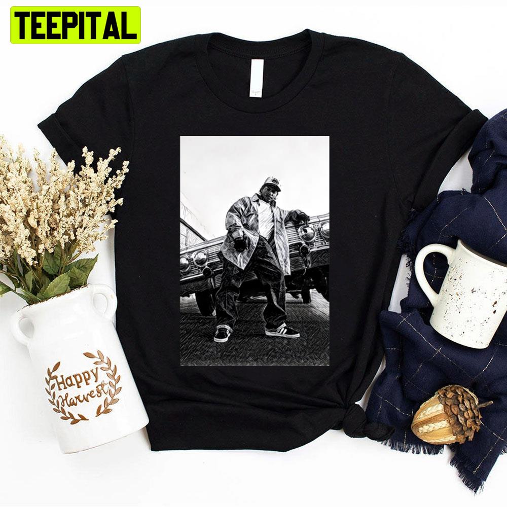Black And White Art Inspired By Eazy-E Rapper Unisex T-Shirt Black And White Art Inspired By Eazy-E Rapper Unisex T-Shirt