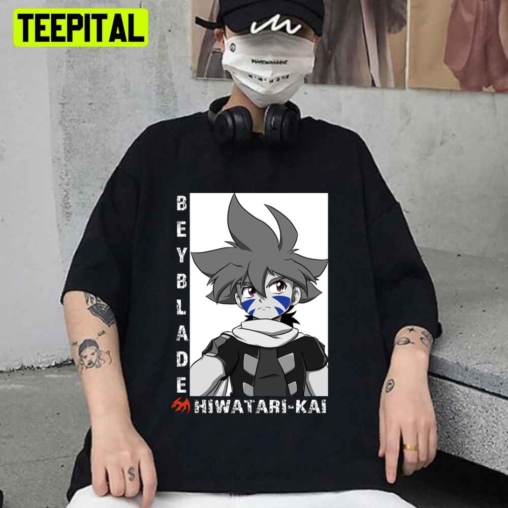 Black And White Beyblade Hiwatari-Kai Unisex T-Shirt Black And White Beyblade Hiwatari-Kai Unisex T-Shirt