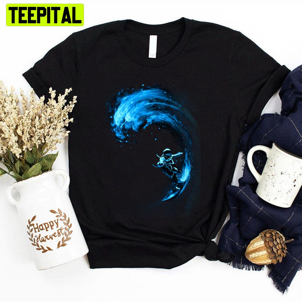 Blue Style Space Surfing Unisex T-Shirt Blue Style Space Surfing Unisex T-Shirt