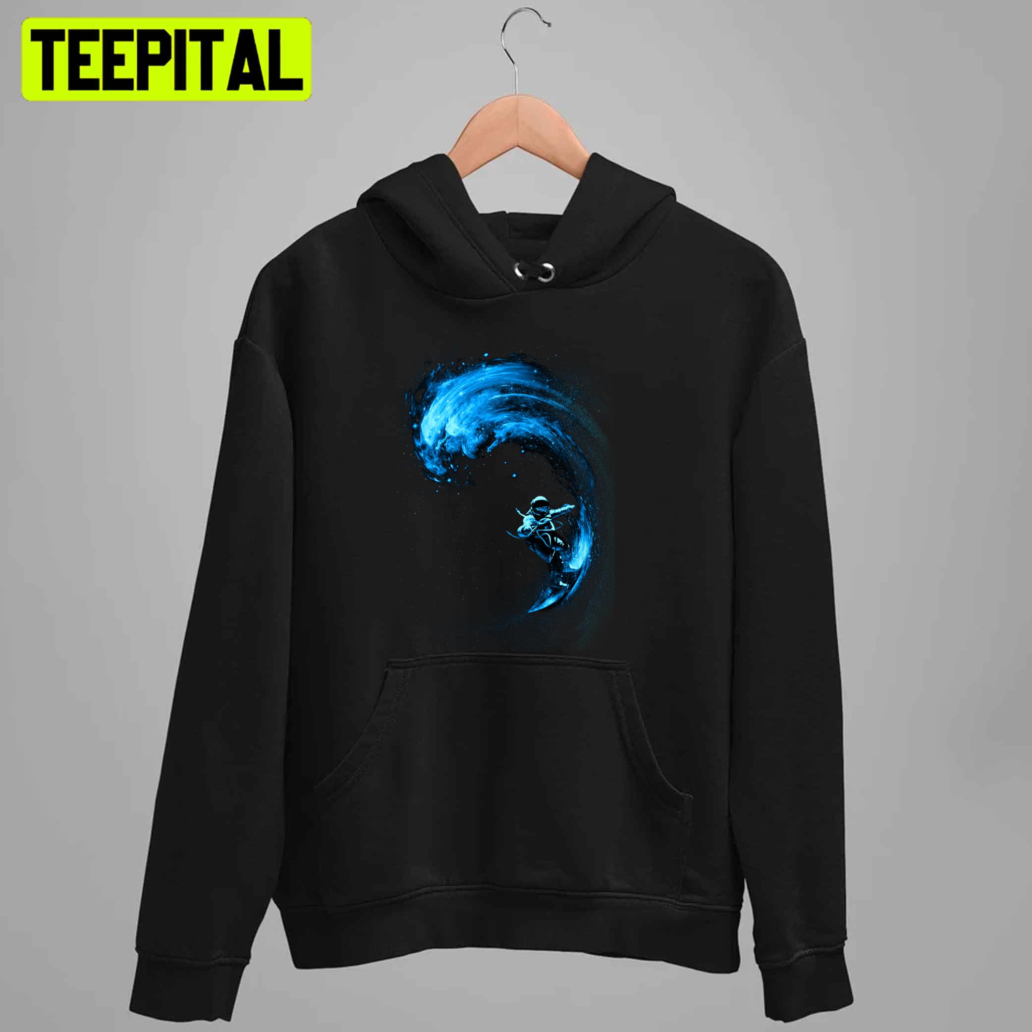 Blue Style Space Surfing Unisex T-Shirt Blue Style Space Surfing Unisex T-Shirt