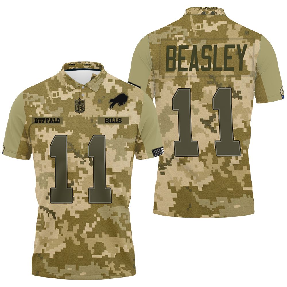 Buffalo Bills Cole Beasley #11 Great Player Nfl American Football Team Logo Camouflage 3d Designed Allover Gift For Bills Fans Polo Shirt Buffalo Bills Cole Beasley #11 Great Player Nfl American Football Team Logo Camouflage 3d Designed Allover Gift For Bills Fans Polo Shirt