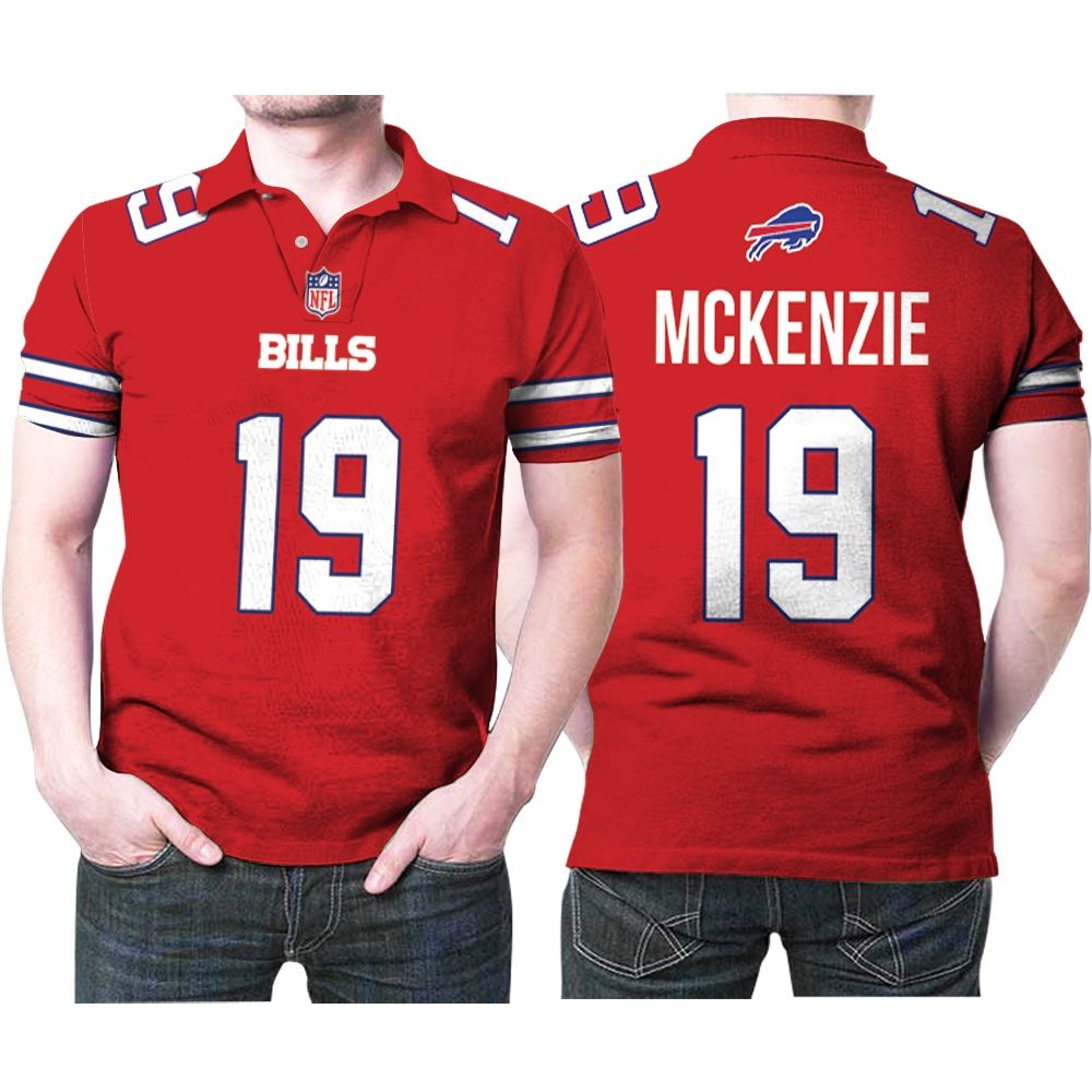 Buffalo Bills Isaiah Mckenzie #19 Great Player Nfl American Football Red Color Rush Jersey Style Gift For Bills Fans Polo Shirt Buffalo Bills Isaiah Mckenzie #19 Great Player Nfl American Football Red Color Rush Jersey Style Gift For Bills Fans Polo Shirt