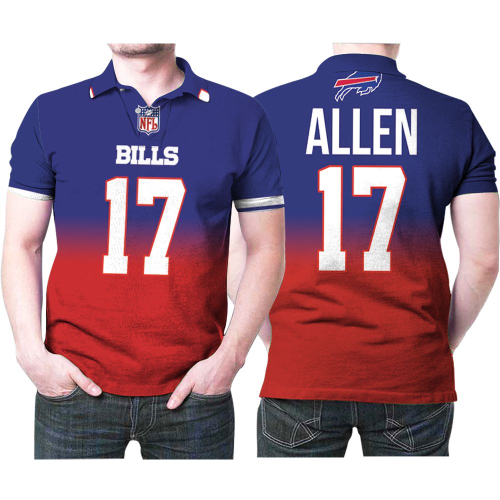 Buffalo Bills Josh Allen #17 Great Player Nfl American Football Team Royal Color Crash 3d Designed Allover Gift For Bills Fans Polo Shirt Buffalo Bills Josh Allen #17 Great Player Nfl American Football Team Royal Color Crash 3d Designed Allover Gift For Bills Fans Polo Shirt