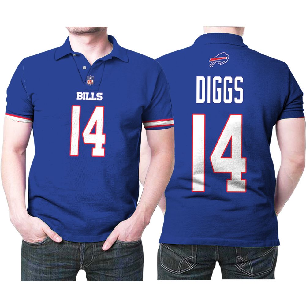 Buffalo Bills Stefon Diggs #14 Nfl Legend Player American Football Game Royal 3d Designed Allover Gift For Bills Fans Polo Shirt Buffalo Bills Stefon Diggs #14 Nfl Legend Player American Football Game Royal 3d Designed Allover Gift For Bills Fans Polo Shirt