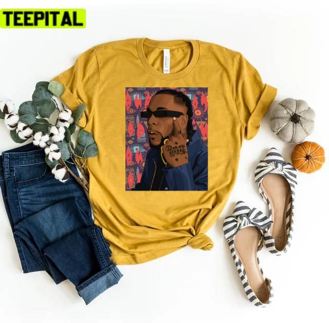 Burna Boy Like To Party Illustration Unisex T-Shirt Burna Boy Like To Party Illustration Unisex T-Shirt