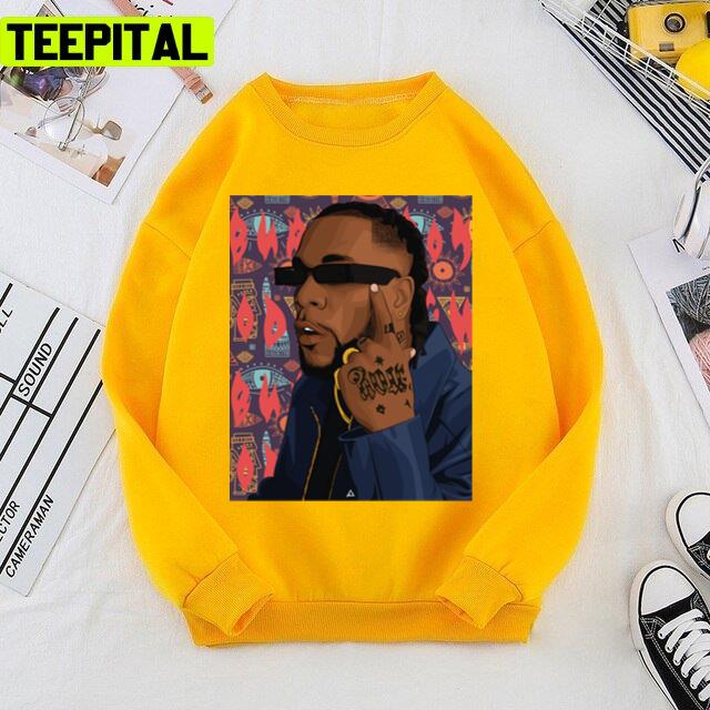 Burna Boy Like To Party Illustration Unisex T-Shirt Burna Boy Like To Party Illustration Unisex T-Shirt