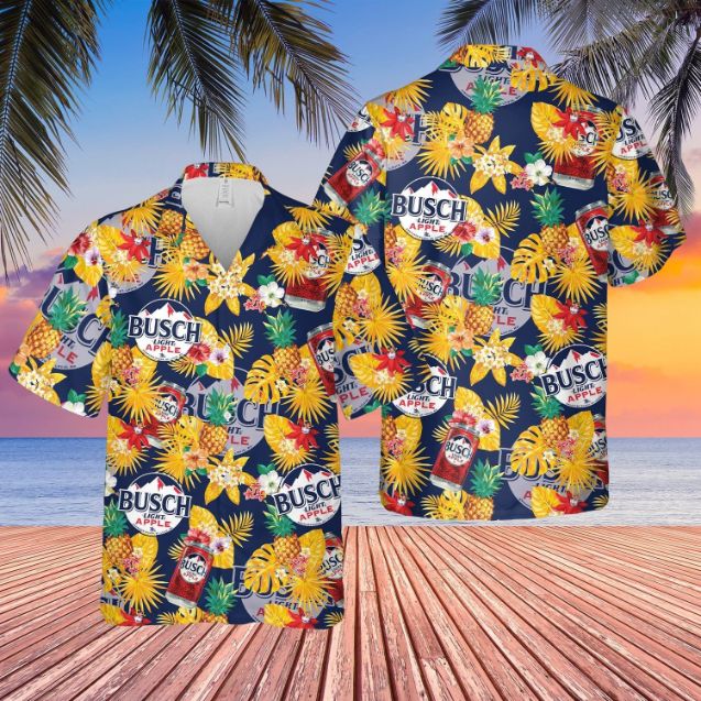 Busch Light Beer Hawaiian Shirt 1 PK12 Busch Light Beer Hawaiian Shirt 1 PK12