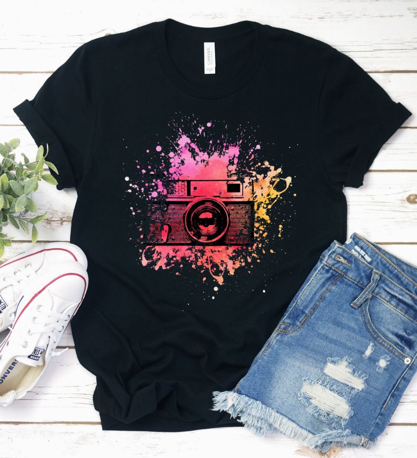 Camera Paint Splash Shirt Camera Paint Splash Shirt