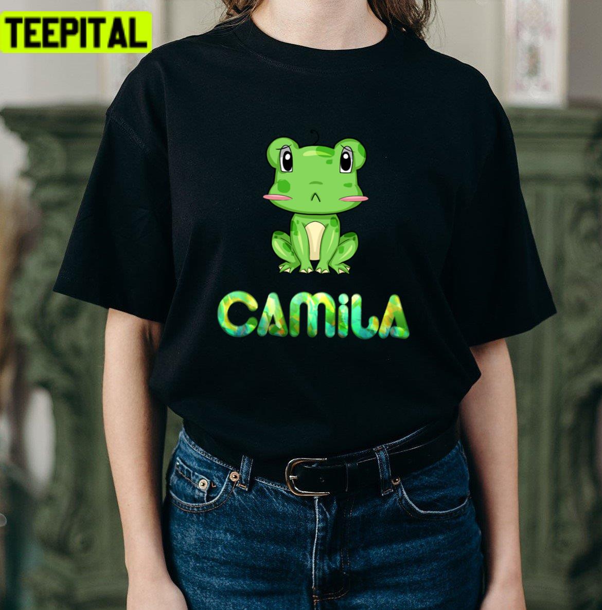 Camila Frog Camila Cabello Cute Fanart Unisex T-Shirt Camila Frog Camila Cabello Cute Fanart Unisex T-Shirt