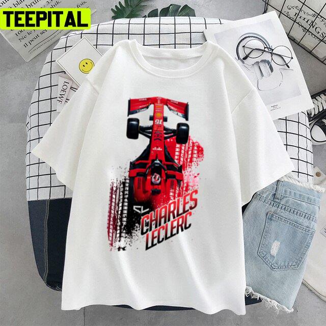 Car Racing Charles Leclercc Design Unisex T-Shirt Car Racing Charles Leclercc Design Unisex T-Shirt