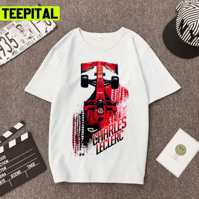 Car Racing Charles Leclercc Design Unisex T-Shirt Car Racing Charles Leclercc Design Unisex T-Shirt