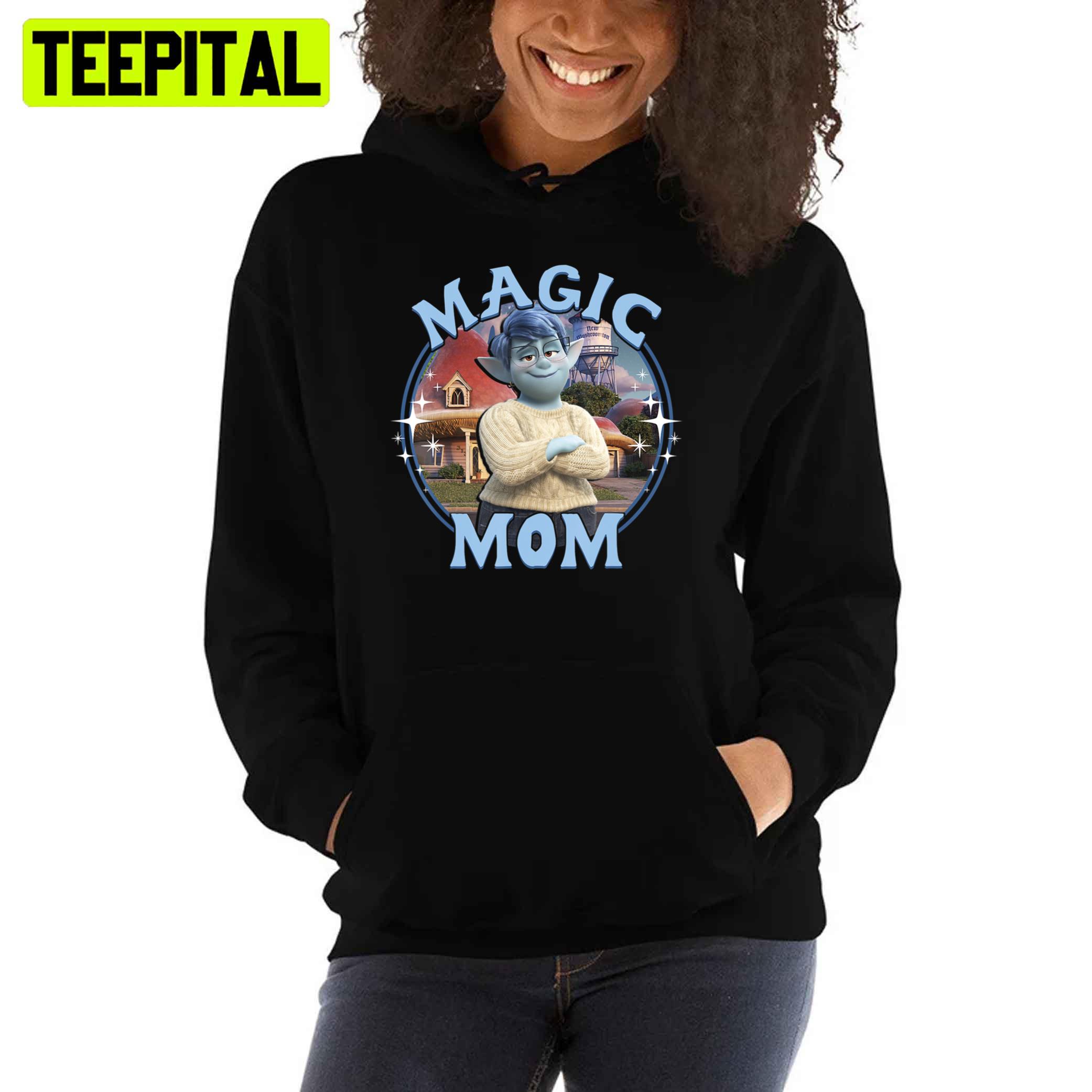 Cartoon Magic Elf Mom Portrait Unisex T-Shirt Cartoon Magic Elf Mom Portrait Unisex T-Shirt