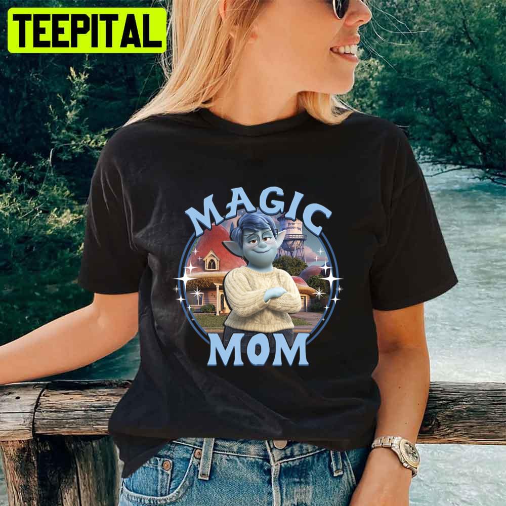 Cartoon Magic Elf Mom Portrait Unisex T-Shirt Cartoon Magic Elf Mom Portrait Unisex T-Shirt