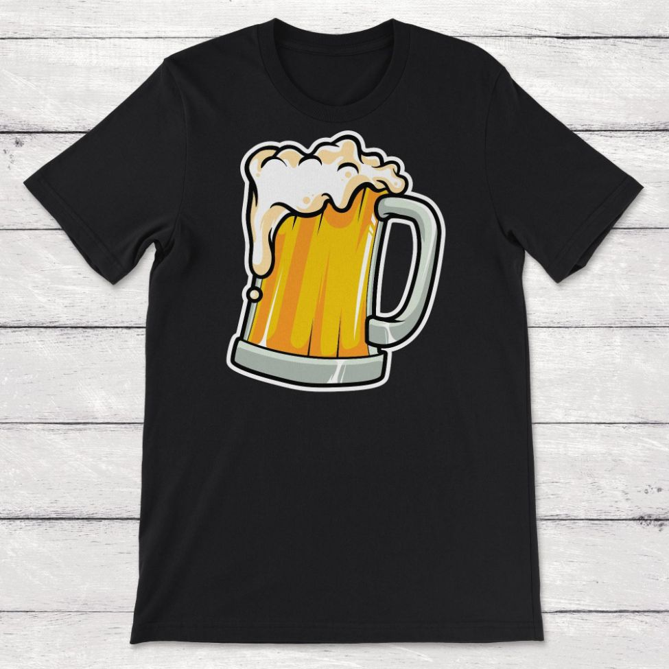Cartoon Mug Of Beer Illustration Unisex T-Shirt Cartoon Mug Of Beer Illustration Unisex T-Shirt