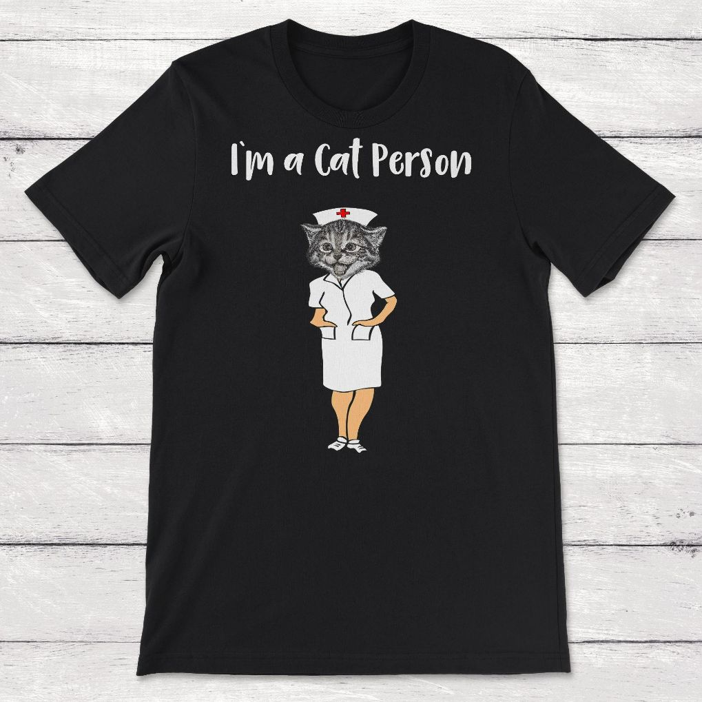 Cat Person Nurse Funny Cat in Nurse Scrubs Unisex T-Shirt Cat Person Nurse Funny Cat in Nurse Scrubs Unisex T-Shirt