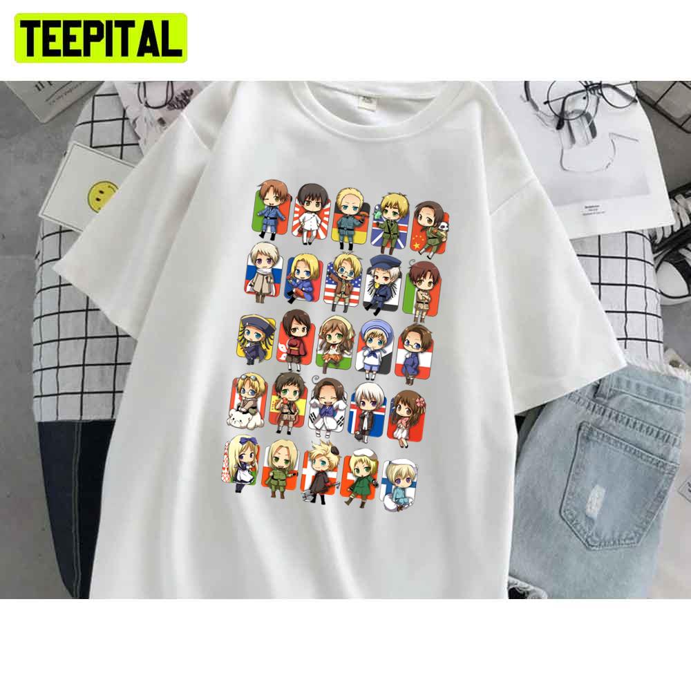 Characters Hetalia Unisex T-Shirt Characters Hetalia Unisex T-Shirt