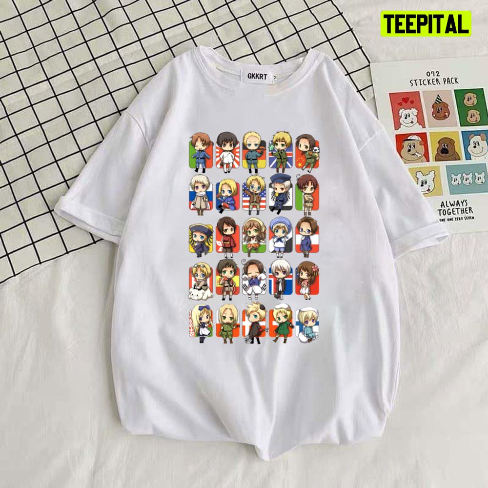 Characters Hetalia Unisex T-Shirt Characters Hetalia Unisex T-Shirt