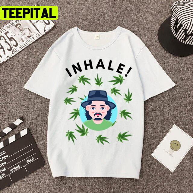 Chibi Inhale Johnny Depp Green Weed Unisex T-Shirt Chibi Inhale Johnny Depp Green Weed Unisex T-Shirt