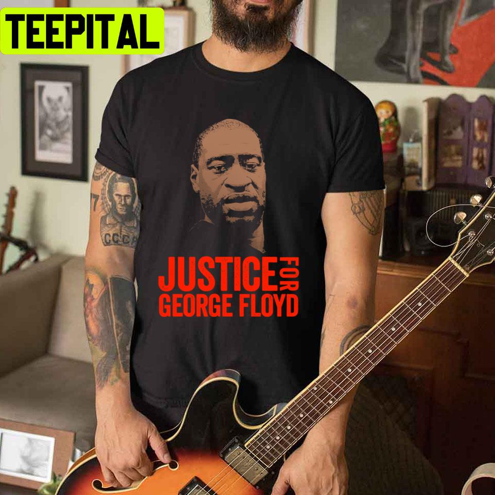 Classic Design Red Text Justice For George Floyd Unisex T-Shirt Classic Design Red Text Justice For George Floyd Unisex T-Shirt