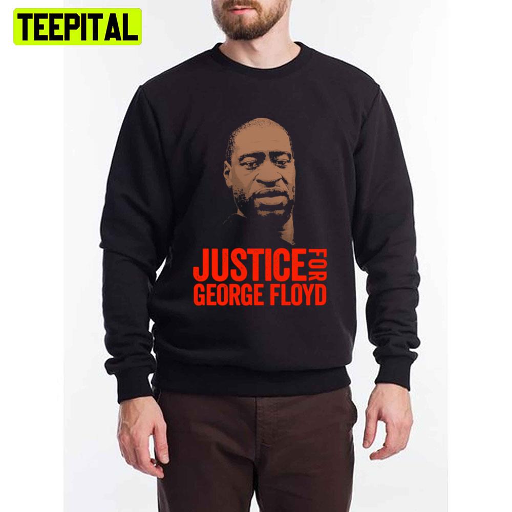 Classic Design Red Text Justice For George Floyd Unisex T-Shirt Classic Design Red Text Justice For George Floyd Unisex T-Shirt