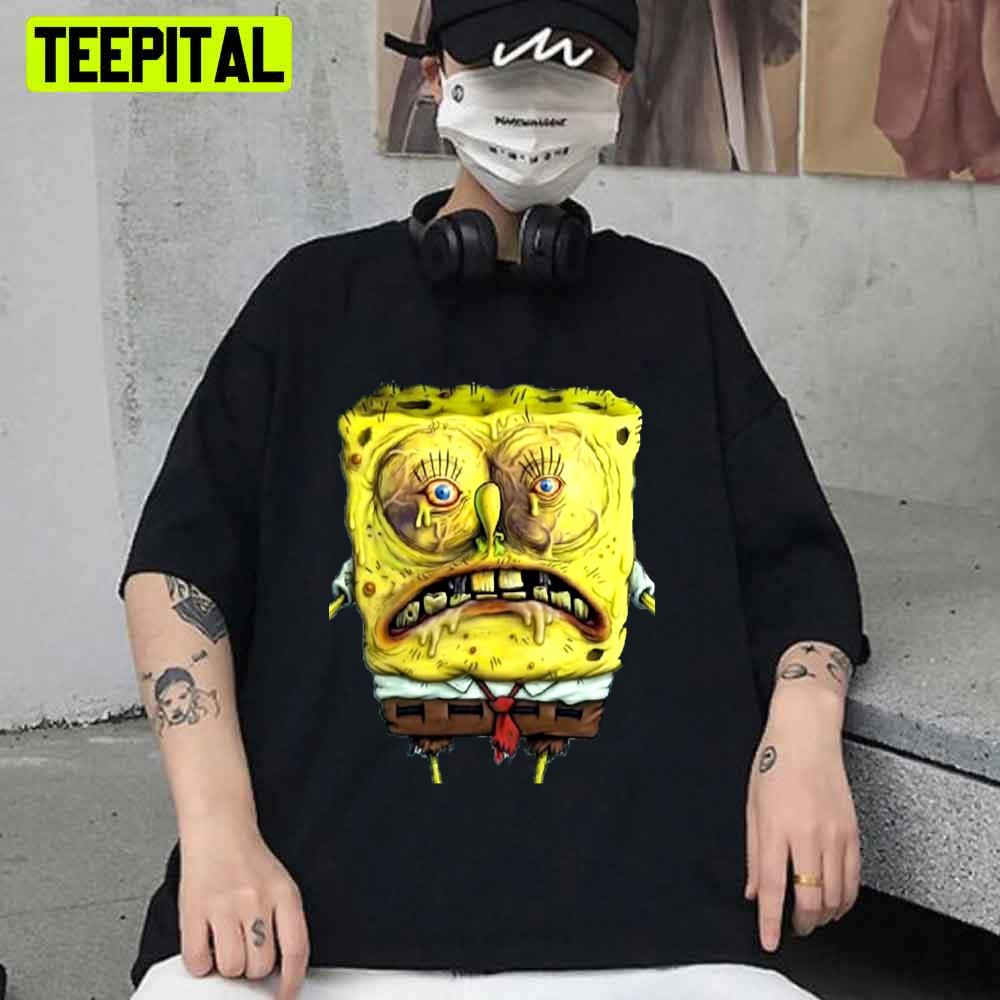 Close Up Spongebob Unisex T-Shirt Close Up Spongebob Unisex T-Shirt