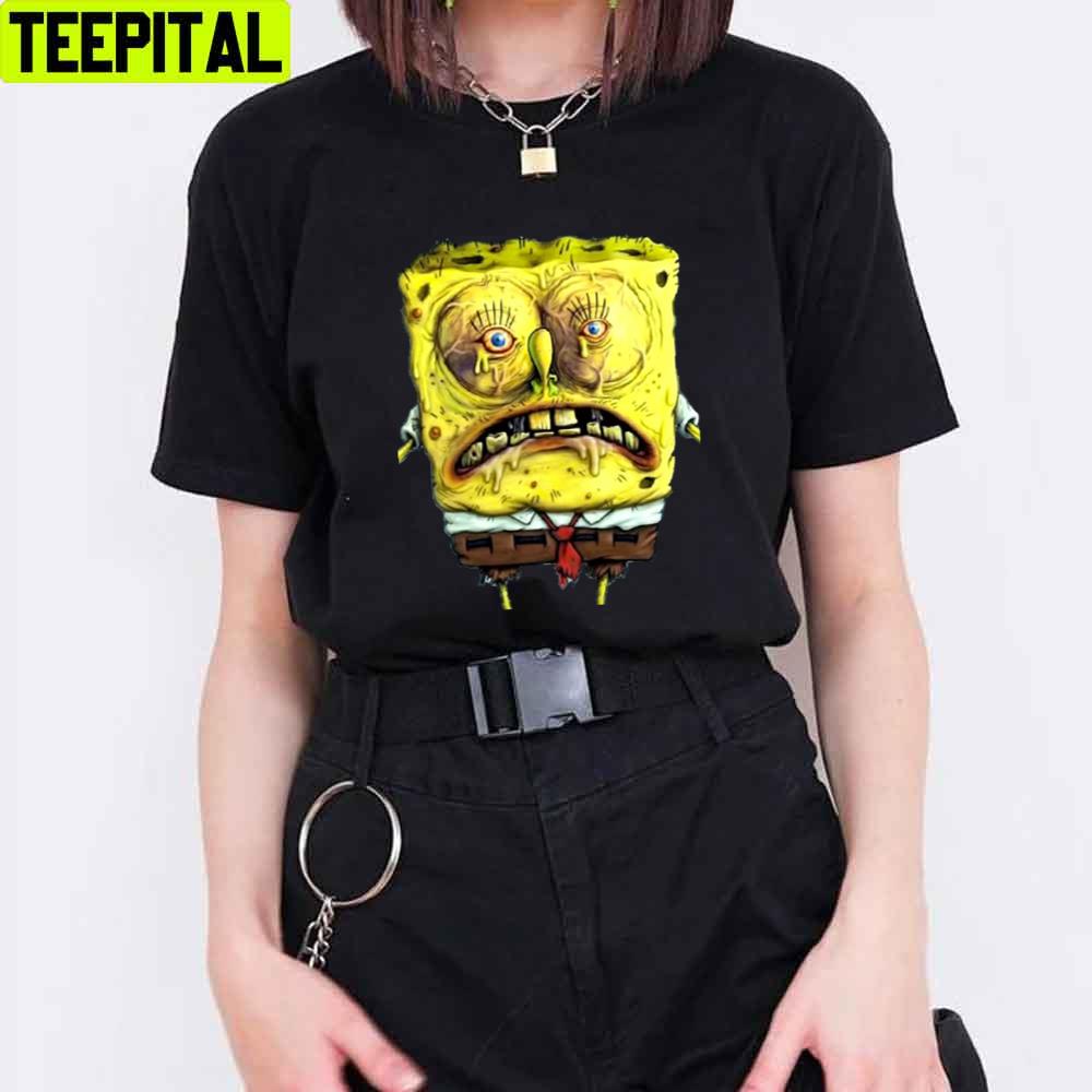 Close Up Spongebob Unisex T-Shirt Close Up Spongebob Unisex T-Shirt
