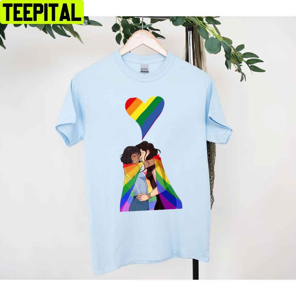 Color Flag Heart Pride Allyship Happy Pried Month Unisex T-Shirt Color Flag Heart Pride Allyship Happy Pried Month Unisex T-Shirt