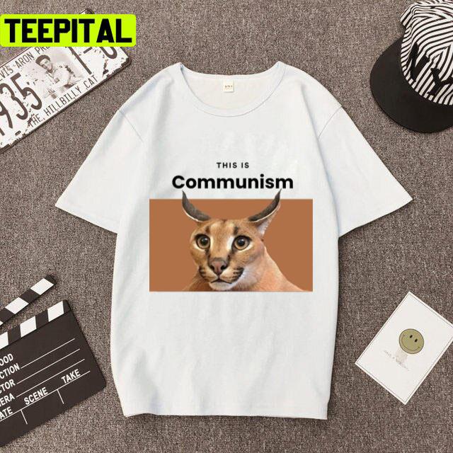 Communism Floppa Funny Meme Design Unisex T-Shirt Communism Floppa Funny Meme Design Unisex T-Shirt