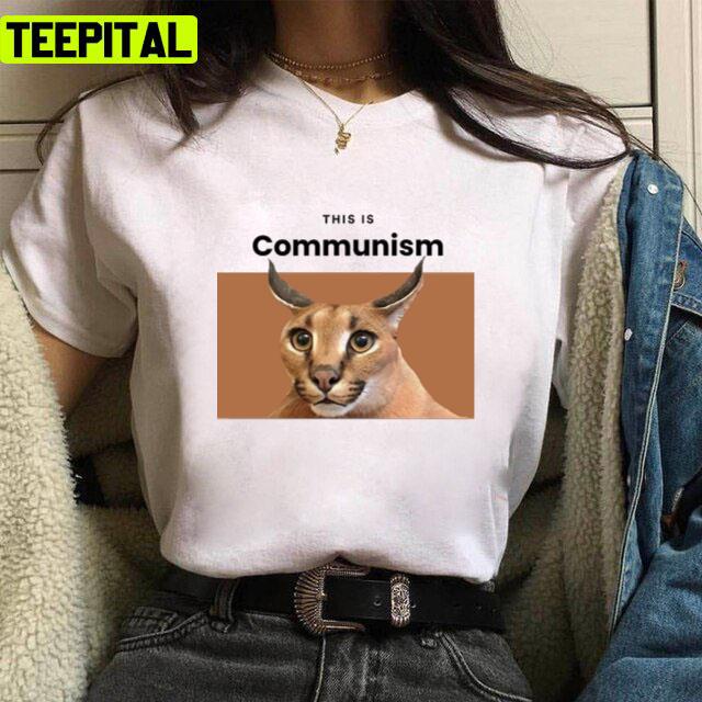 Communism Floppa Funny Meme Design Unisex T-Shirt Communism Floppa Funny Meme Design Unisex T-Shirt