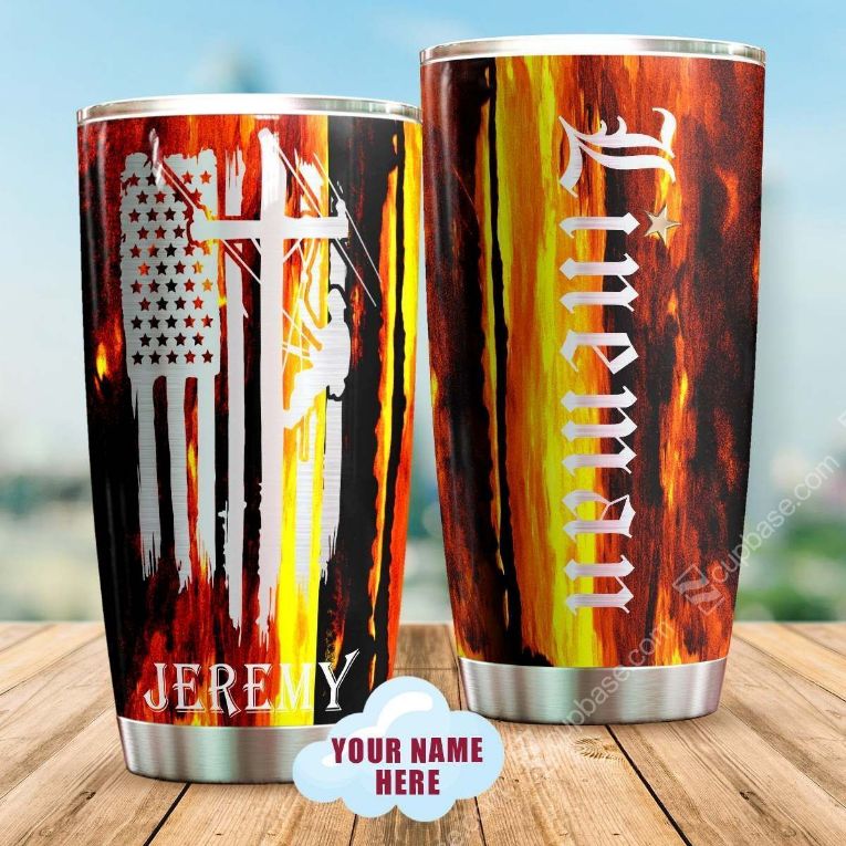 Custom Name Lineman 2 Gift For Lover Day Travel Tumbler All Over Print Custom Name Lineman 2 Gift For Lover Day Travel Tumbler All Over Print