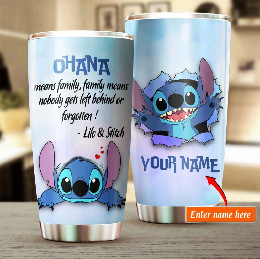 Custom Name Stich And Lilo Disney Gift For Lover Day Travel Tumbler Custom Name Stich And Lilo Disney Gift For Lover Day Travel Tumbler
