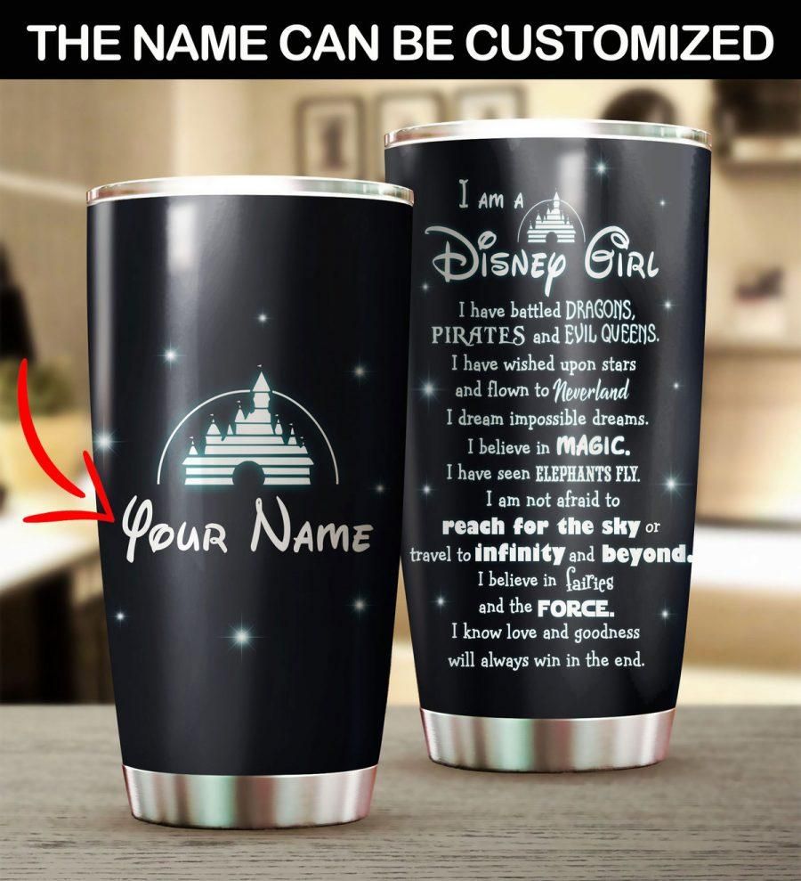 Customized Castle Disney Girl Gift For Lover Day Travel Tumbler Customized Castle Disney Girl Gift For Lover Day Travel Tumbler