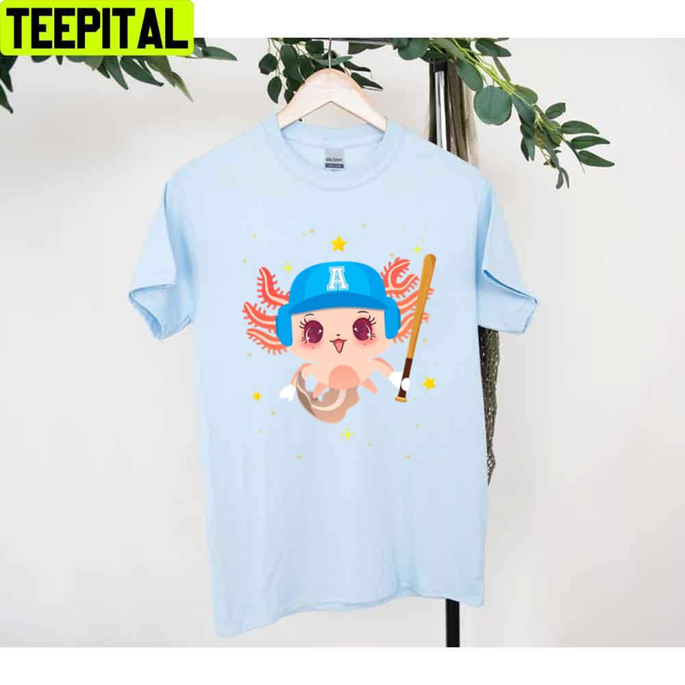 Cute Axolotl Baseball Unisex T-Shirt Cute Axolotl Baseball Unisex T-Shirt