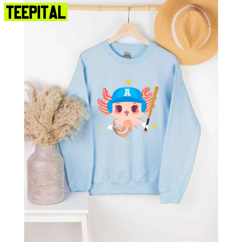 Cute Axolotl Baseball Unisex T-Shirt Cute Axolotl Baseball Unisex T-Shirt