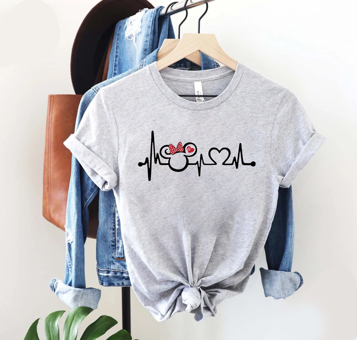 Cute Disney Minnie Ears Heart Rate Unisex T-Shirt Cute Disney Minnie Ears Heart Rate Unisex T-Shirt