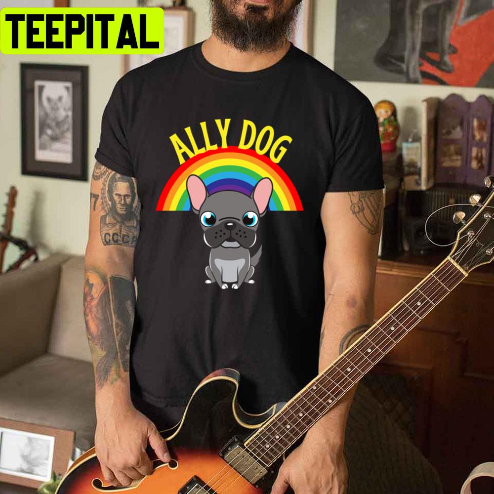 Cute Dog Pride Allyship Unisex T-Shirt Cute Dog Pride Allyship Unisex T-Shirt