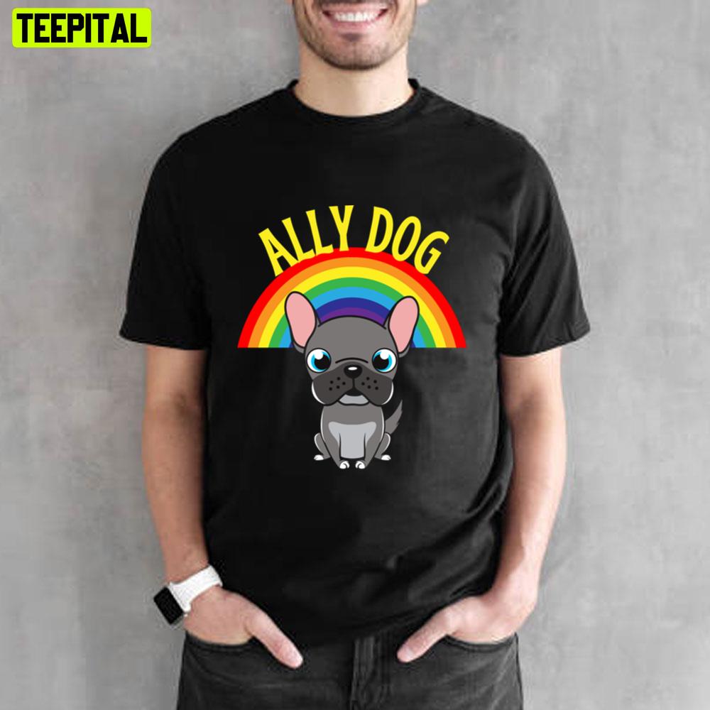 Cute Dog Pride Allyship Unisex T-Shirt Cute Dog Pride Allyship Unisex T-Shirt