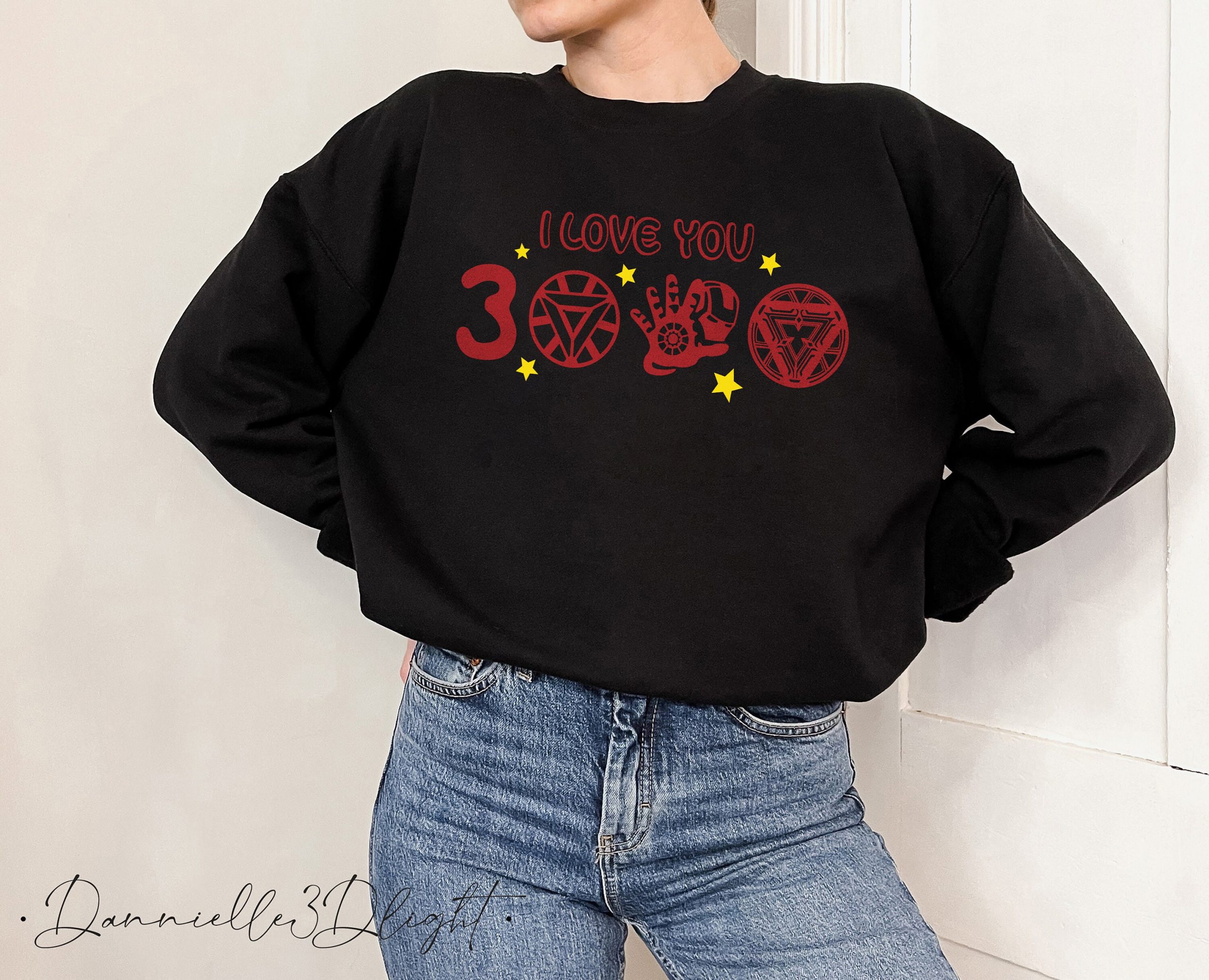 Cute Icon Iron Man I Love You 3000 Unisex Sweatshirt Cute Icon Iron Man I Love You 3000 Unisex Sweatshirt