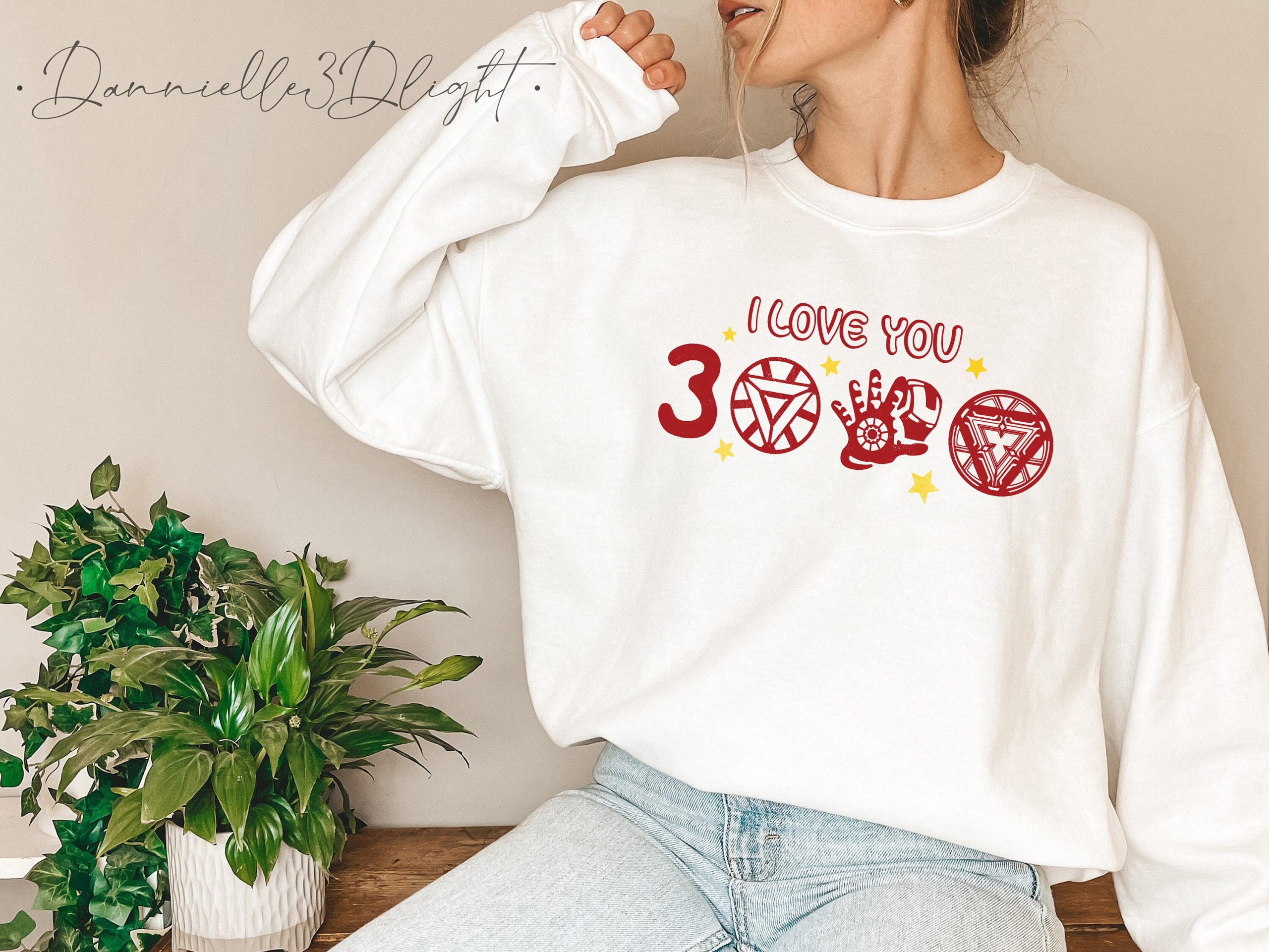 Cute Icon Iron Man I Love You 3000 Unisex Sweatshirt Cute Icon Iron Man I Love You 3000 Unisex Sweatshirt