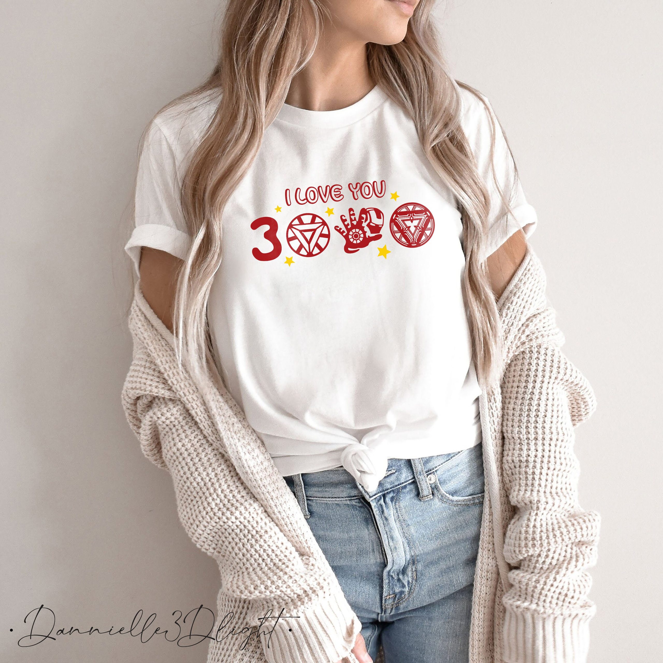 Cute Icon Iron Man I Love You 3000 Unisex Sweatshirt Cute Icon Iron Man I Love You 3000 Unisex Sweatshirt